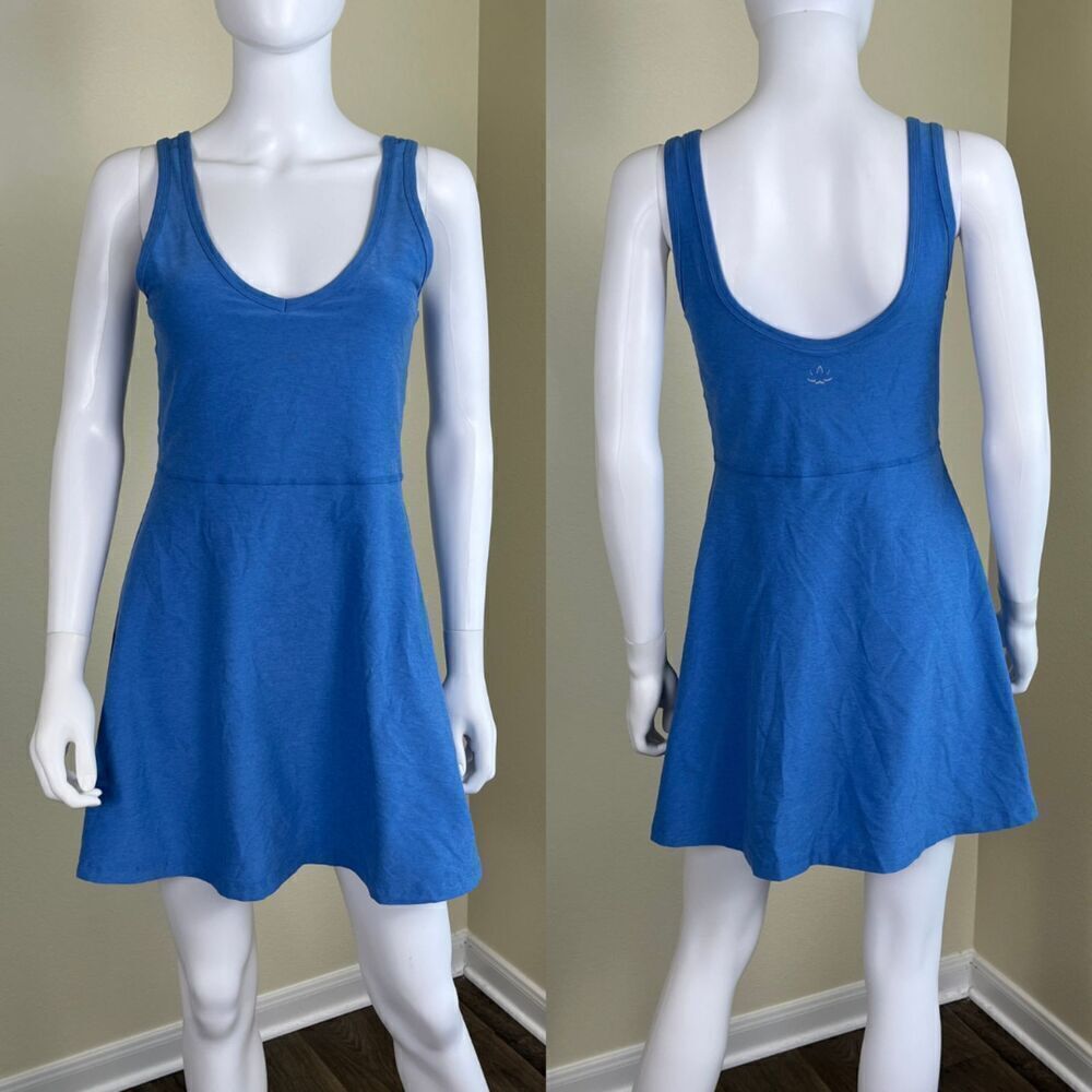 Beyond Yoga Women's Size S Blue Spacedye Movement Mini Dress Athleisure Tennis
